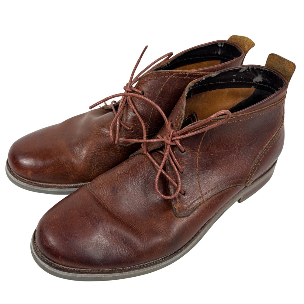 Cole Haan Chukka Desert Boots Size 9 Brown Leather Lace Up C11983 Ankle Workwear